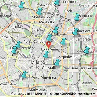 Mappa Bastioni di Porta Venezia, 20121 Milano MI, Italia (2.51857)