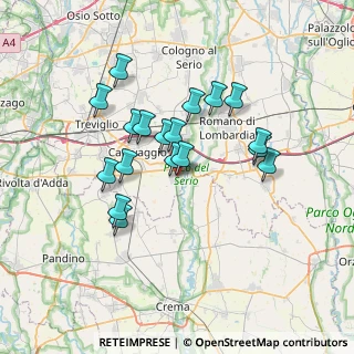 Mappa Via Cerchia delle Mura, 24050 Mozzanica BG, Italia (6.05833)