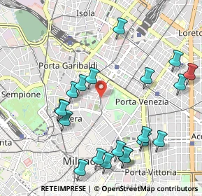 Mappa Via Filippo Turati, 20121 Milano MI, Italia (1.1695)