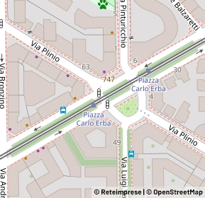 Mappa Piazza Carlo Erba, 20133 Milano MI, Italia (0.072)