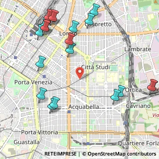 Mappa Via Cecilio Secondo Plinio, 20133 Milano MI, Italia (1.3975)