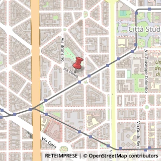 Mappa Via Filippo Mannocchi Tornabuoni, 45, 20129 Milano, Milano (Lombardia)