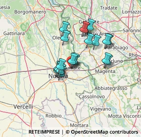 Mappa Via Felice Cavallotti, 28066 Galliate NO, Italia (10.1935)