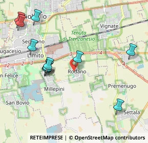 Mappa Via P. Nenni, 20053 Rodano MI, Italia (2.31091)