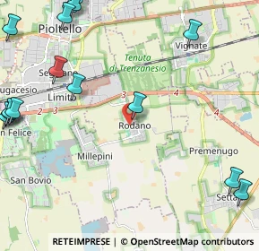 Mappa Via P. Nenni, 20053 Rodano MI, Italia (3.26933)