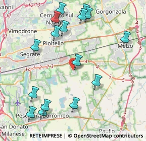 Mappa Via P. Nenni, 20053 Rodano MI, Italia (4.85118)