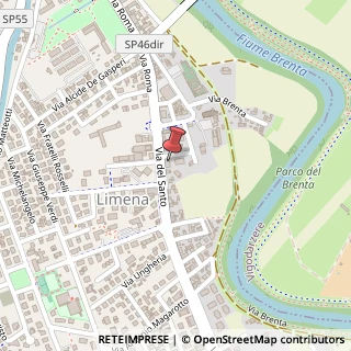 Mappa Via del Santo, 21, 35010 Limena, Padova (Veneto)
