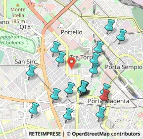Mappa Via Privata Claudiano, 20149 Milano MI, Italia (0.9895)