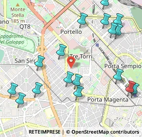 Mappa Via Privata Claudiano, 20149 Milano MI, Italia (1.28824)