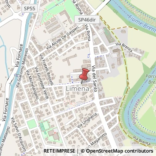 Mappa Via delle Industrie, 13, 35010 Limena, Padova (Veneto)
