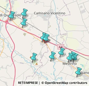 Mappa Via Roma, 36040 Grisignano di Zocco VI, Italia (4.52833)