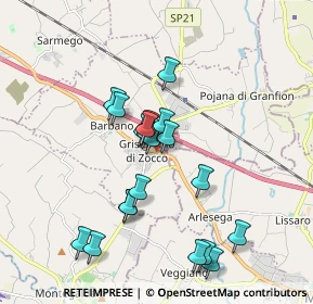 Mappa Via F. Beggiato, 36040 Grisignano di Zocco VI, Italia (1.643)