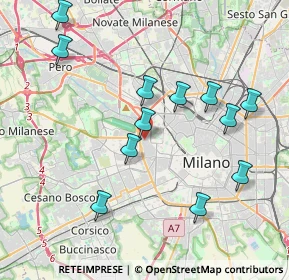Mappa Via Eleuterio Pagliano, 20149 Milano MI, Italia (4.07083)