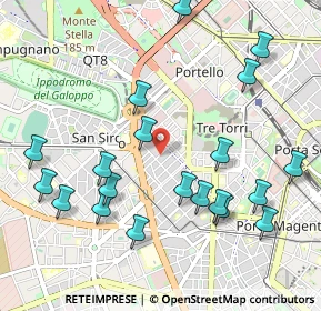 Mappa Via Eleuterio Pagliano, 20149 Milano MI, Italia (1.1405)