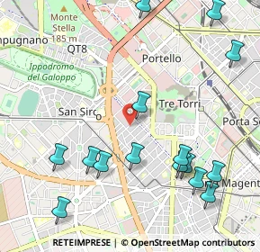 Mappa Via Eleuterio Pagliano, 20149 Milano MI, Italia (1.25733)