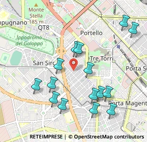 Mappa Via Eleuterio Pagliano, 20149 Milano MI, Italia (1.03267)