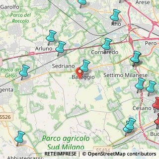 Mappa Via Federico Vassallo, 20010 Bareggio MI, Italia (7.059)