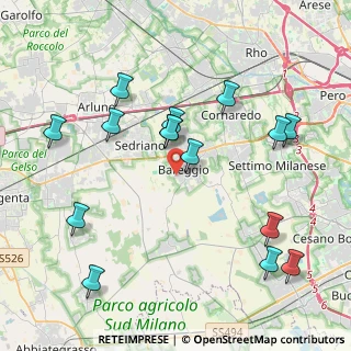 Mappa Via Federico Vassallo, 20010 Bareggio MI, Italia (4.45467)