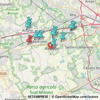 Mappa Via Federico Vassallo, 20010 Bareggio MI, Italia (3.39273)