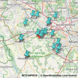 Mappa Via Federico Vassallo, 20010 Bareggio MI, Italia (7.25579)