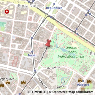 Mappa Via Daniele Manin, 2, 20121 Milano, Milano (Lombardia)