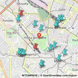 Mappa Viale Malta, 20121 Milano MI, Italia (1.2595)