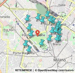 Mappa Viale Malta, 20121 Milano MI, Italia (0.859)
