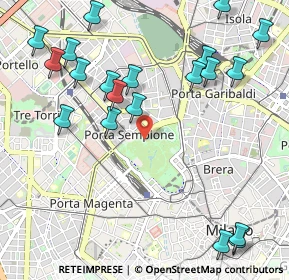 Mappa Viale Malta, 20121 Milano MI, Italia (1.2755)