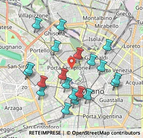 Mappa Viale Malta, 20121 Milano MI, Italia (1.929)