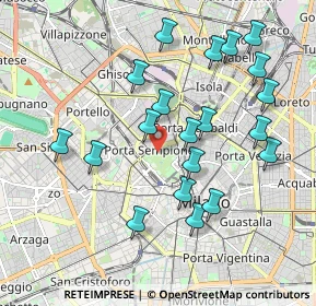 Mappa Viale Malta, 20121 Milano MI, Italia (1.9605)