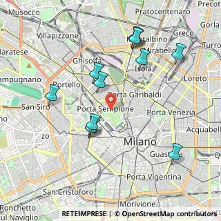 Mappa Viale Malta, 20121 Milano MI, Italia (2.01333)