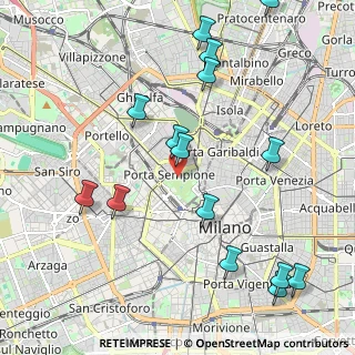 Mappa Viale Malta, 20121 Milano MI, Italia (2.45667)