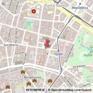Mappa Via Montebello, 30, 20121 Milano, Milano (Lombardia)
