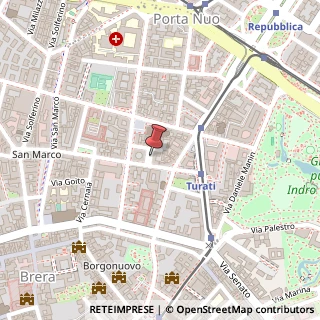 Mappa Via Sandro Sandri, 2, 20121 Milano, Milano (Lombardia)