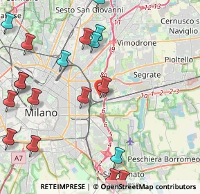 Mappa Via Pitteri, 20134 Milano MI, Italia (5.8495)