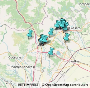 Mappa Burolo, 10015 Ivrea TO, Italia (10.186)