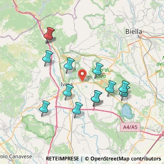 Mappa Strada per Viverone, 10010 Ivrea TO (7.44462)