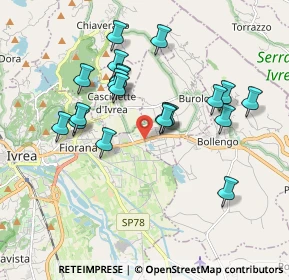 Mappa Burolo, 10015 Ivrea TO, Italia (1.729)