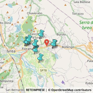 Mappa Strada per Viverone, 10010 Ivrea TO (1.37727)