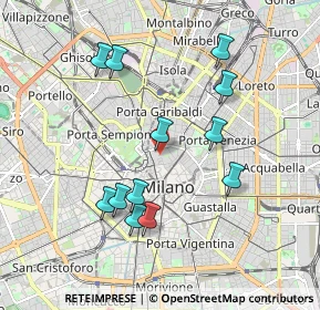 Mappa Via del Carmine, 20100 Milano MI, Italia (1.8375)
