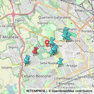 Mappa Via Remigio Paone, 20153 Milano MI, Italia (1.55273)
