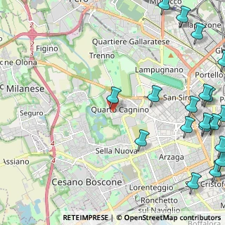 Mappa Via Remigio Paone, 20153 Milano MI, Italia (3.518)