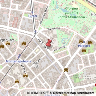 Mappa Via Nuova Agnano, 5, 20121 Milano, Milano (Lombardia)