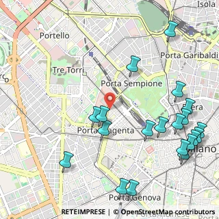 Mappa Via Torquato Tasso, 20123 Milano MI, Italia (1.375)