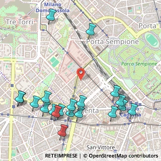 Mappa Via Torquato Tasso, 20123 Milano MI, Italia (0.672)