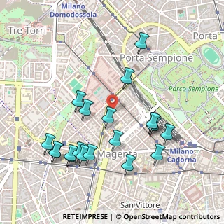 Mappa Via Torquato Tasso, 20123 Milano MI, Italia (0.532)