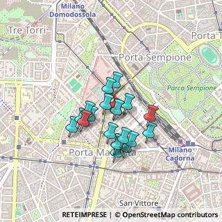 Mappa Via Torquato Tasso, 20123 Milano MI, Italia (0.316)