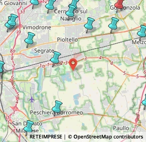 Mappa Via Papa Giovanni, 20053 Rodano MI, Italia (6.9525)