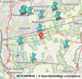 Mappa Via Papa Giovanni, 20053 Rodano MI, Italia (4.81538)