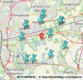 Mappa Via Papa Giovanni, 20053 Rodano MI, Italia (3.92)